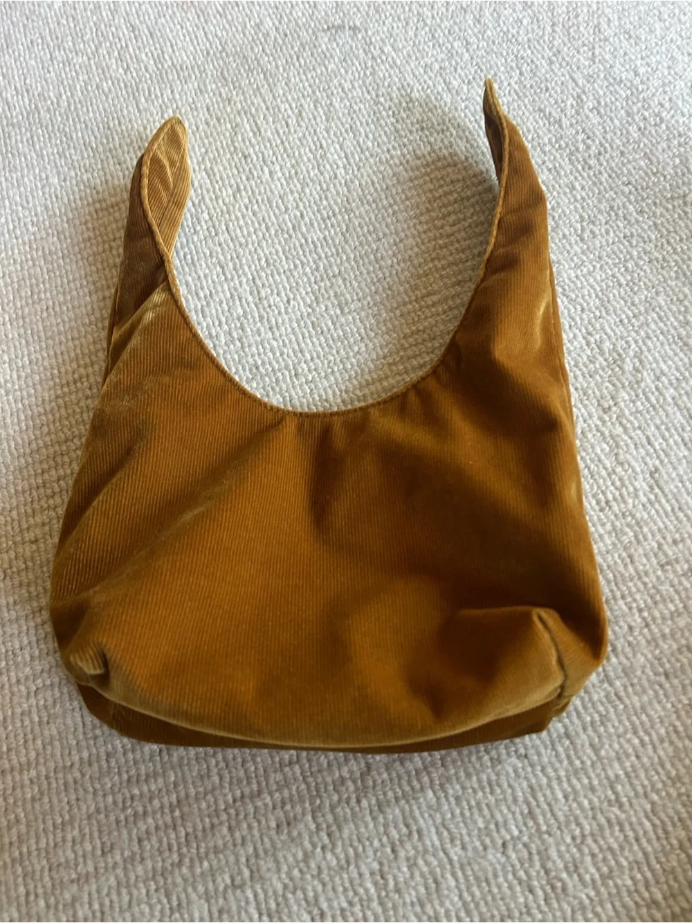 Corduroy Shoulder Bag in Mustard